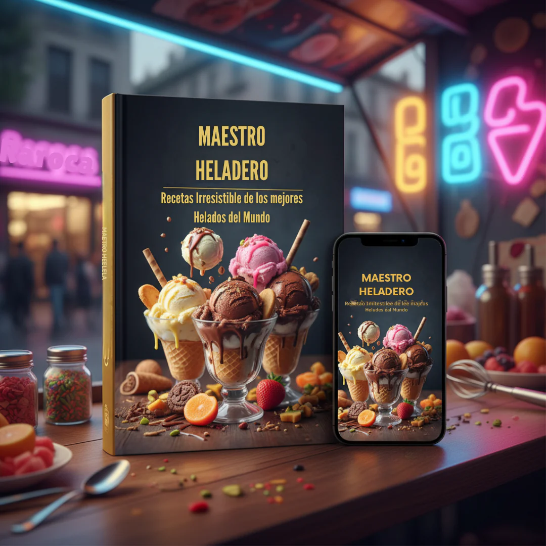 🍦🍧 Maestro Heladero Callejero – 50 Recetas Irresistibles de los mejores Helados del Mundo 🌍