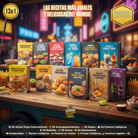 Sabores del Mundo 🌮🍟 | Más de 300 Recetas Callejeras e Internacionales 😋🔥