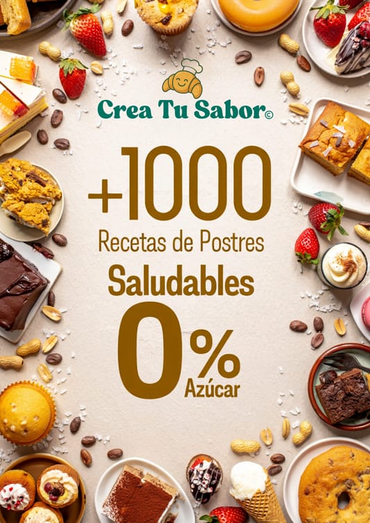 +1000 RECETAS de Postres Saludables Sin Azúcar